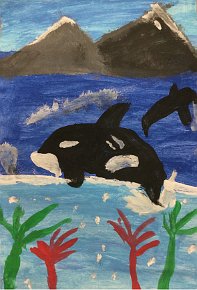 Archie L, Age 10, highfield Primary School, Orca Ocean, A4 Paper