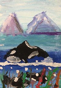 Greyson P, Age 10, Highfield Primary School, Orca Ocean, A4 Paper