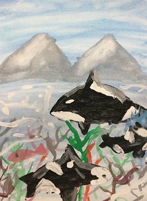 Lola B, Age 10, Highfield Primary School, Orca Ocean, A4 Paper