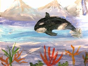 Tiana, Age 9, Orca in the Arctic, A4
